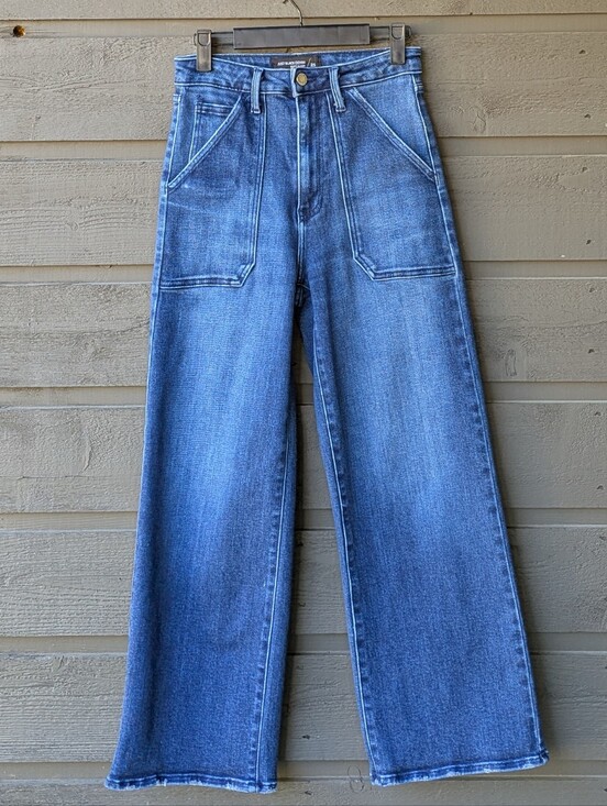 Just Black Denim - Just Black Denim The Patch Pocket Wide Leg Jeans Size 25